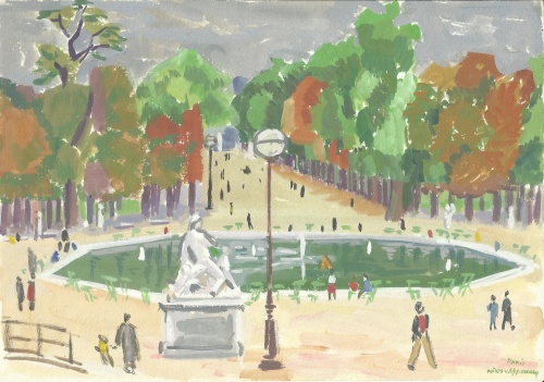 Mies van oppenraaij Aquarellen 33