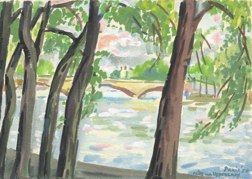 Mies van oppenraaij Aquarellen 36