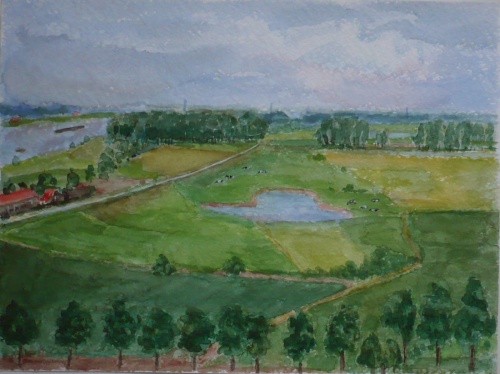 Mies van oppenraaij Aquarellen 59